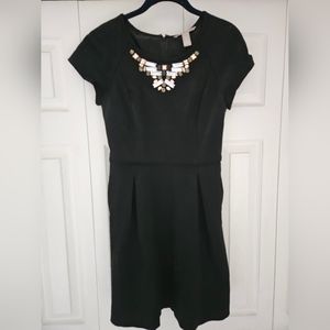 Women's Banana Republic black fit and flare dress size 4